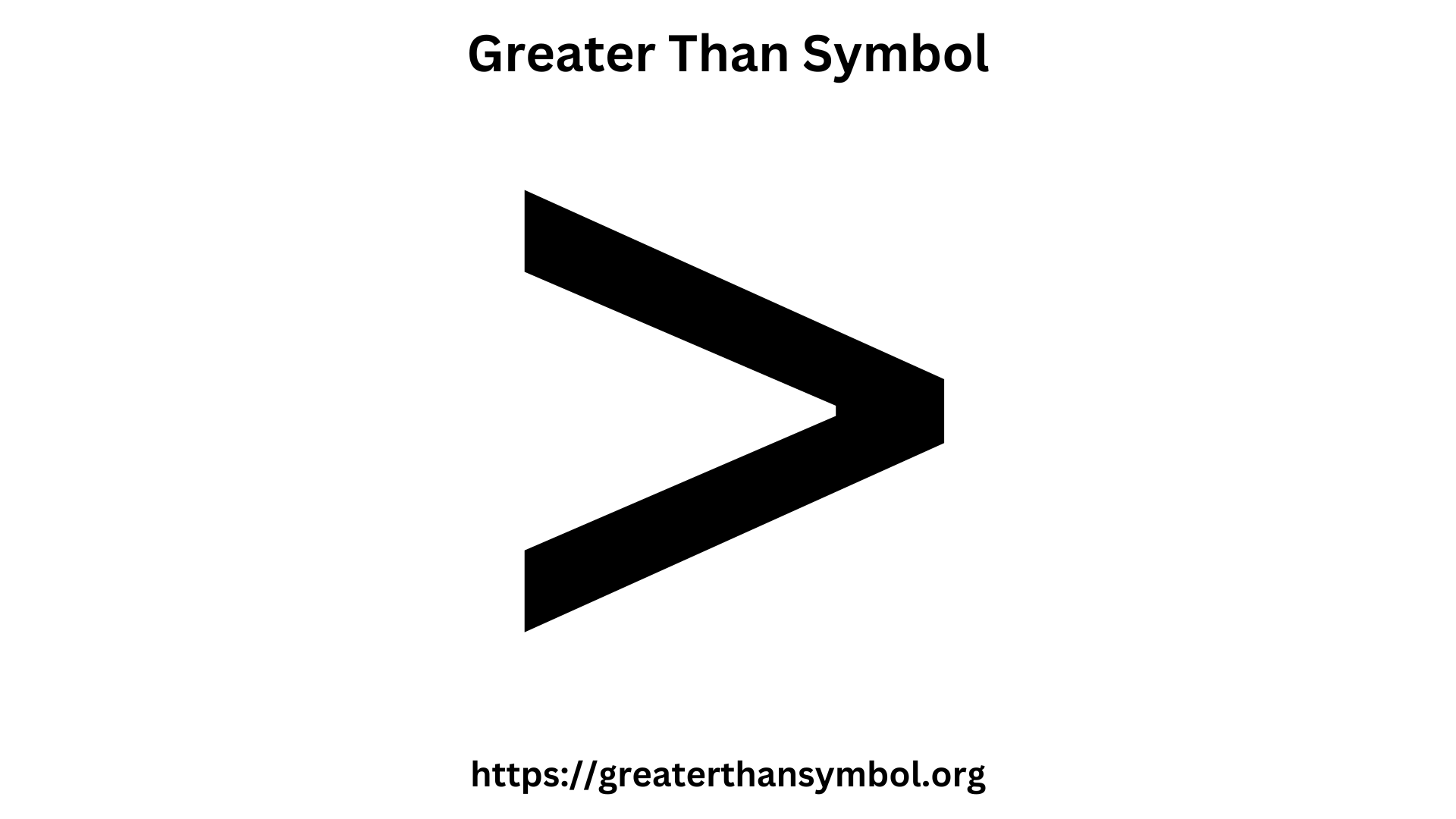 Which Way Is Greater Than Symbol
